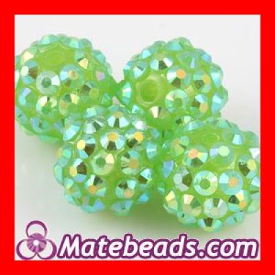 Cheap Crystal Rhinestone Resin Pave Ball Beads