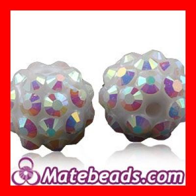 HOT Rhinestone Basketball Wives Resin Pave Beads 10mm