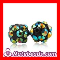 8mm Basketball Wives Resin Beads With Rhinestones
