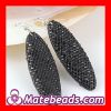 Black Crystal Basketball Wives Bamboo Earrings At Least Two Pair