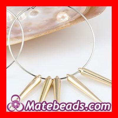 DIY Gold Plated Basketball Wives Spike Beads For Hoop Earrings