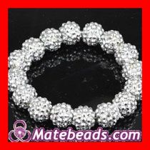 Hot-selling Basketball Wives Silver Resin Beads Bracelets