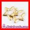 Handmade Gold Basketball Wives Bamboo Star Earrings Wholesale