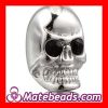 Shamballa Skull Head Bead with Black Crystal stone