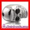 Shamballa Skull Head Bead with Black Crystal stone