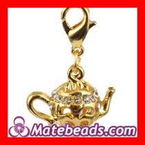 Gold Plated Pandora Teapot Charms Wholesale