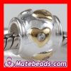2012 Popular Pandora Gold Vermeil Love Heart Beads
