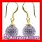 Lavender Crystal Ball Tresor Paris Style Earrings For Bridal