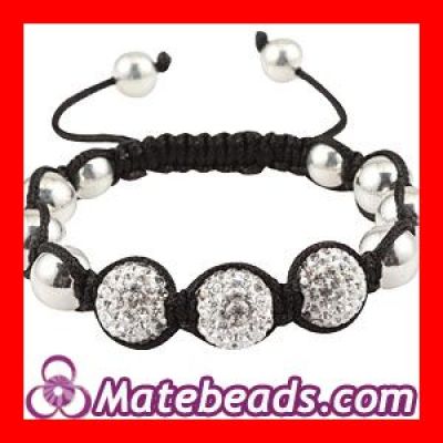 2012 Shamballa Bracelet Micro Pave Czech Crystal Beads