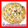 Gold Plated Sterling Silver Pandora Celtic Circles Charm Beads