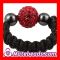 Fashion Jewellery Shamballa Rings With Red Czech Crystal