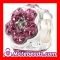 925 Silver Swarovski Crystal Flower Beads