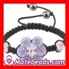 2012 Hottest Shamballa Flower Bracelet With Crystal Beads