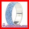 Wholesale 925 Sterling Silver Rings With Czech Crystal