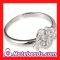 Cheap Platinum Plated Crystal Engagement Finger Rings Jewelry On Sale