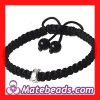 2012 Silver Braided Nylon Cord Charm Bracelet Wholesale