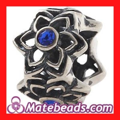 Wholesale Sterling Silver Dahlia Flower Bead For Bracelets