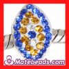 Pandora 925 Sterling Silver Swarovski Crystal Eye Charms Beads Wholesale