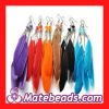 Wholesale Long Grizzly Rooster Feather earrings,Unique Jewelry Earrings