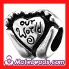 Wholesale Fashion Pandora 925 Sterling Silver Our World Heart Charm Beads