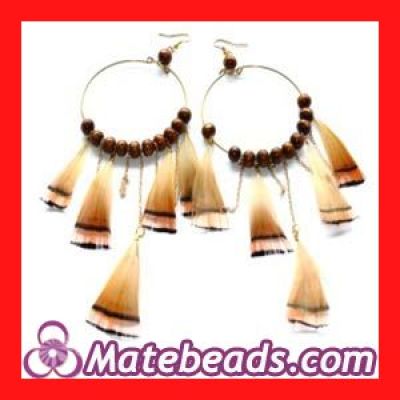 Beautiful Clip On Feather Earrings,Wholesale Feather Earrings Suppliers