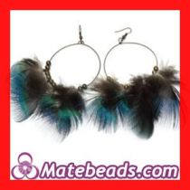 Large Fashion Feather Hoop Earrings For Women Wholesale