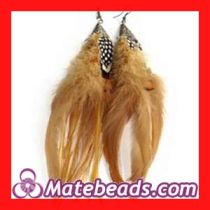 Wholesale Yellow Rooste Feather Ear rings Jewelry 2012