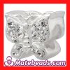 Discount Pandora Style Crystal Jewellery Butterfly Beads Wholesale