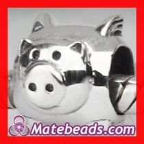 Unique Pandora Sterling Silver Pig Charm s Beads Wholesale