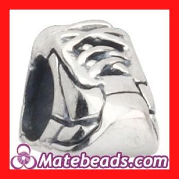 925 Sterling Silver Shoe Beads Charms For Bracelets Wholesale