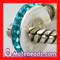 Sterling Silver Swarovski Crystal Spacer Beads