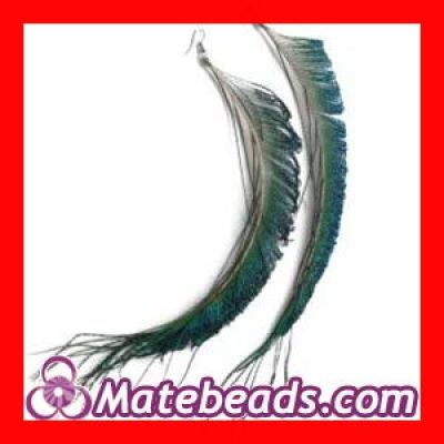 Cheap Long Fashion Dangle Peacock Feather Earrings Forever 21