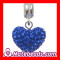 Pandora Silver Crystal Heart Dangle Charm For Jewelry