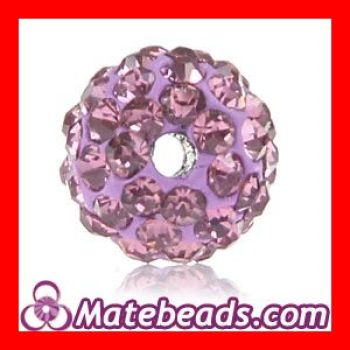 Wholesale 10mm Pink Swarovski Crystal Shamballa Beads Cheap
