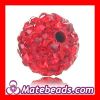 Cheap 10mm Red Round Crystal Pave Beads Ball Beads Wholesale
