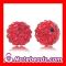 Cheap 10mm Red Round Crystal Pave Beads Ball Beads Wholesale