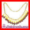 Wholesale Yellow Statement Bubble Bib Necklace Cheap Trend Cheap