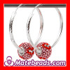 2012 Designer Fashion 35 mm Silver Hoop Earrings For Women Wholesale