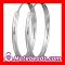 2012 Designer Fashion 35 mm Silver Hoop Earrings For Women Wholesale