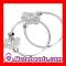Wholesale Crystal Sterling Silver Charm Hoop Earrings Small For Women Cheap
