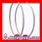 Fashion Cheap Bead Compatible 65mm Silver Hoop Earrings Large Wholesale