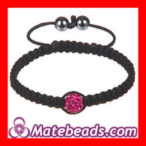 Plain Elegant Shamballa Macrame Bracelets With Beads Wholesale