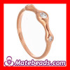 Wholesale Rose Gold Plated Crystal Middle Finger Rings For Women Cheap