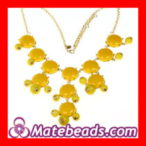 Cheap Fine Yellow J CREW Bubble Necklaces Wholesale