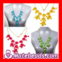 Wholesale Designer Mixed Color Bubble Necklace  J Crew Jewelry