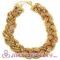 Wholesale Big Chunky Gold Braided Chain Necklace For Women Cheap