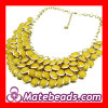 Wholesale Yellow Bubble Statement Bib Necklace Jewelry Cheap