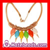 Colorful Resin Nail Spiked Choker Necklace For Women Wholesale Cheap