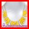 Fashion Jewelry Yellow Chunky Bib Necklace Cheap