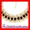 Wholesale Gold And Black  Chunky Choker Necklace Cheap  For Women